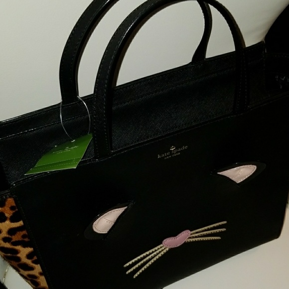 Kate spade leopard cat run the wild Hayden bag - Picture 4 of 6
